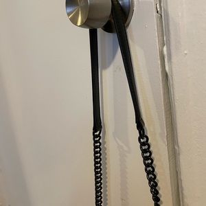 Rebecca Minkoff Black chevron love quilted crossbody bag